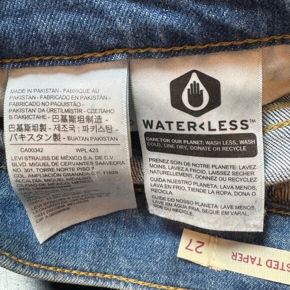 Levi's Size 27 High Waisted Taper Medium Wash Mom Jeans - Picture 7 of 7